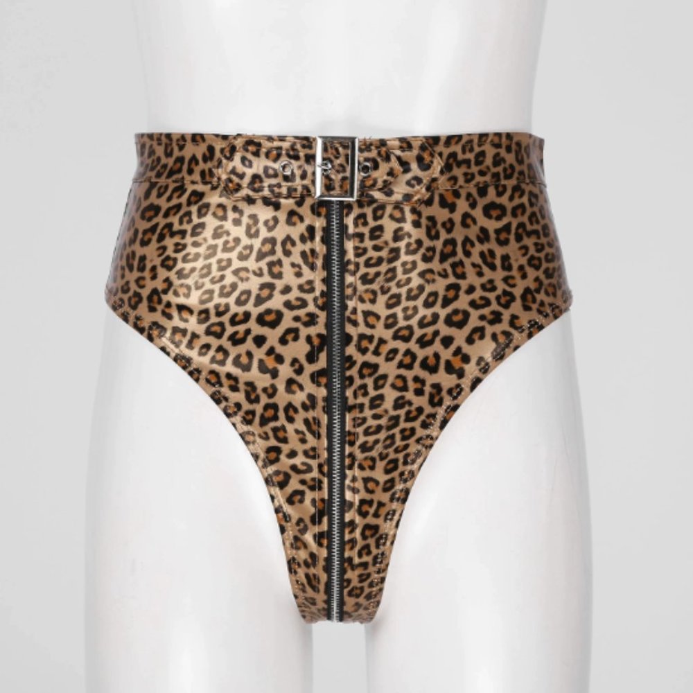 Leopard Print High Waist Bottoms